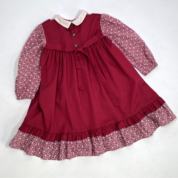 VTG POLLY FLINDERS hand smocked dress size 5 - Picture 6 of 7